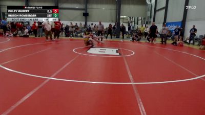 125 lbs Semifinal - Finley Gilbert, Clearfield vs Rileigh Romberger, Smithsburg