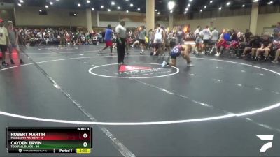 190 lbs Round 1 (6 Team) - Cayden Ervin, Techfall Black vs Robert Martin, Mississippi Mayhem