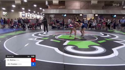 170 lbs Rnd Of 16 - Aubrie Molina, Rogue Nation vs Megan Preston, American Warrior Wrestling