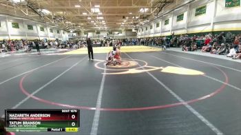 110 lbs Cons. Round 3 - Tatum Branson, Camel Kids Wrestling vs Nazareth Anderson, Sheridan Wrestling Club