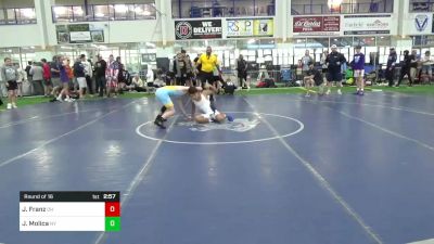 E-125 Mats 13-16 8:00am lbs Round Of 16 - Joey Franz, OH vs Joseph Molica, NY