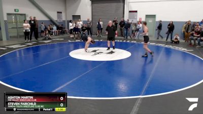 108 lbs X Bracket - Ashton Martin, Mid Valley Wrestling Club vs Steven Fairchild, Juneau Youth Wrestling Club Inc.