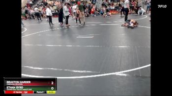 55 lbs Semifinal - Ethan Byrd, Lexington Youth Wrestling vs Braxton Harder, Carolina Reapers