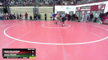 157 lbs Champ. Round 2 - Isaiah Wilson, Southport Wrestling Club vs Miles Williamson, Lawrence Central Bears