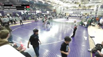 190 lbs 7th Place Match - Daniel Pederson, Glacier vs Michael Spears, Belgrade