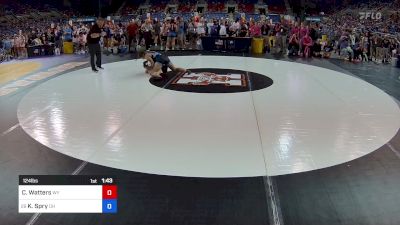 124 lbs Cons 64 #2 - Caydence Watters, WY vs Kandice Spry, OH