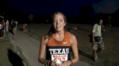 Mia Behm after the awesome night race Grass Routes Run Festival