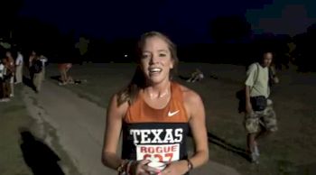 Mia Behm after the awesome night race Grass Routes Run Festival
