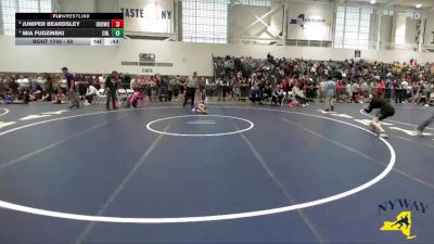 50 lbs 3rd Place Match - Juniper Beardsley, Divas Of Destruction Wrestling Club vs Mia Fudzinski, Club Not Listed