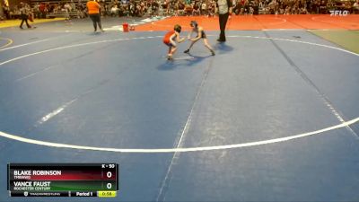 50 lbs Champ. Round 1 - Vance Faust, Rochester Century vs Blake Robinson, TMBWWG