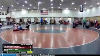 165 lbs Cons. Round 5 - Warren Pollard, Indiana vs Dylan Underwood, Trojan Country Youth Wrestling Club