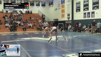 Boys-180 lbs Semifinal - Luke Shivas, Brower`s Brawlers vs Pedro Dos Santos, Wilson`s Wildcats