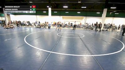 132 lbs Consi Of 128 #2 - Bronson Begley, OH vs Adrian Zapata, GA