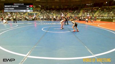 55 lbs Quarterfinal - Beckett Clapper, East Pennsboro Elementary vs Cash Foust, Shelton Wrestling Academy