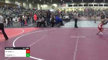 61 lbs Semifinal - Manny Ayala, Stallion Wrestling Club vs Tommo Quartz, Nevada Elite