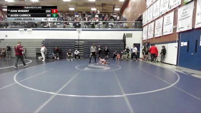 59 lbs Cons. Round 2 - Jaxen Carrick, Hawk Wrestling Club vs John Wherry, 208 Badgers Wrestling Club