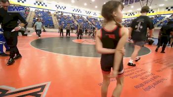 61 lbs Rr Rnd 5 - Valentina Canale, Claremore Wrestling Club vs Casen Overstreet, Tiger Trained Wrestling