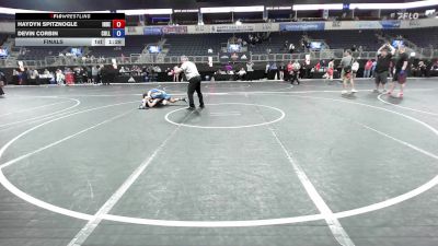 128 lbs Final - Haydyn Spitznogle, Independent vs Devin Corbin, Collierville High School