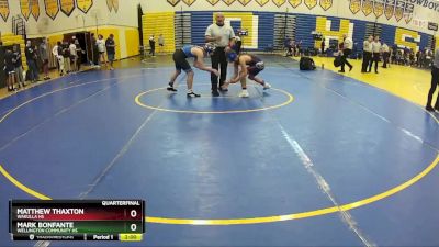 120 Blue Quarterfinal - Matthew Thaxton, Wakulla Hs vs Mark Bonfante, Wellington Community Hs