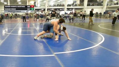260 lbs Quarterfinal - Xavier Huerta Martinez, Maine Hammahs vs Kasjan Wnuk, Southside WC