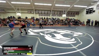 175 lbs Cons. Round 3 - Karmine Bennett, Page High School vs Luis Godinez, Coolidge