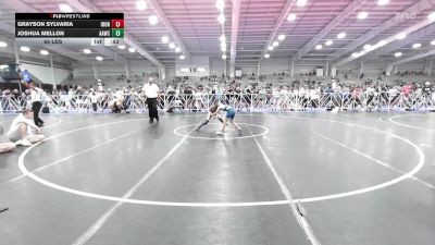 65 lbs Rr Rnd 1 - Grayson Sylvaria, Iron Faith Wrestling vs Joshua Mellon, All-American Wrestling Club Blue