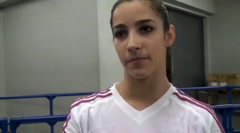 Alexandra Raisman of Team USA after Worlds Podium Training alexandra raisman