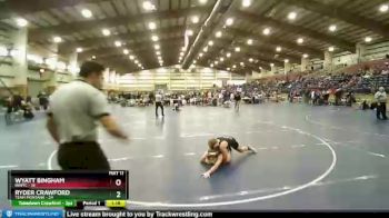 119 lbs Quarters & Wb (16 Team) - Wyatt Bingham, INWTC vs Ryder Crawford, Team Montana