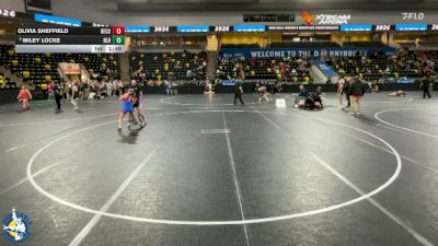 110 lbs 11th Place Match - Olivia Sheffield, Decorah vs Miley Locke, Basehor-Linwood HS