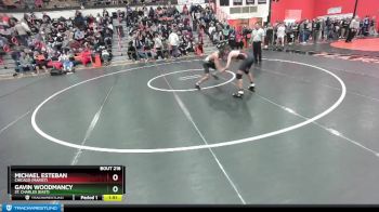 126 lbs Champ. Round 2 - Gavin Woodmancy, St. Charles (EAST) vs Michael Esteban, Chicago (MARIST)