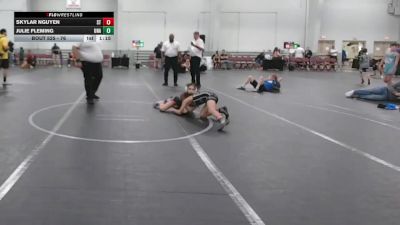 76 lbs 3rd Place Match - Skylar Nguyen, Stellar Trained vs Julie Fleming, Unattached