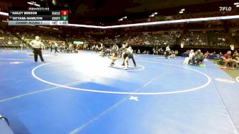 130 Class 2 lbs Champ. Round 1 - Kailey Benson, Francis Howell Central vs Tatyana Hamilton, Liberty North