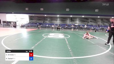 124 lbs Final - Emma Grimes, PA vs Kailin Sebert, TX