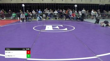 110 lbs Consi Of 8 #2 - Brady Full, S. Abington Twp. vs Cole Perrin, New Castle
