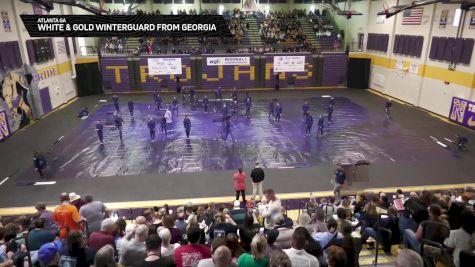 White & Gold Winterguard from Georgia "Atlanta GA" at 2026 WGI Guard Charlotte Regional+