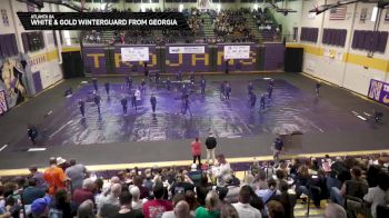 White & Gold Winterguard from Georgia "Atlanta GA" at 2026 WGI Guard Charlotte Regional+
