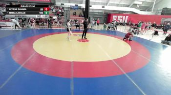 207 lbs Semifinal - Alyssa Favara, Lock Haven University vs Emma Lavalle, York