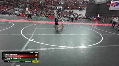 97 lbs Cons. Round 2 - Connor Starzer, Coleman vs Gage Terrill, Pec-Argyle Youth Wrestling