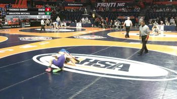 2A 106 lbs Cons. Round 1 - Thomas Emery, Arlington Heights (St. Viator) vs Braxton McCall, Mascoutah