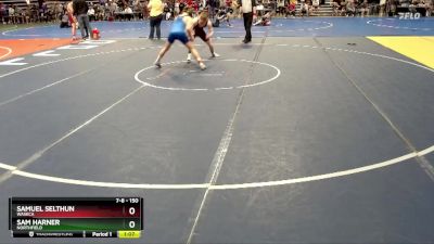 150 lbs Cons. Round 2 - Sam Harner, Northfield vs Samuel Selthun, Waseca