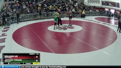 113 lbs Semifinal - Anthony Strahm, Holtville vs Benjamin Lee, Palo Verde