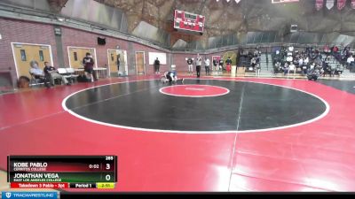 285 lbs Champ. Round 1 - Kobe Pablo, Cerritos College vs Jonathan Vega, East Los Angeles College