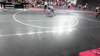 95 lbs Cons. Round 5 - Gavin Lamers, Wrightstown vs Vernon Karl, Crass Trained