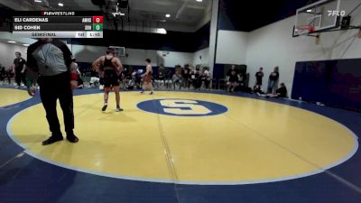 128 lbs Semifinal - Sid Cohen, RBWC (Rancho Bernardo Wrestlin vs Eli Cardenas, A.B. Miller High School