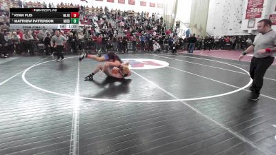 150 lbs Semifinal - Ryan Flis, Milford vs Matthew Patterson, Middleborough