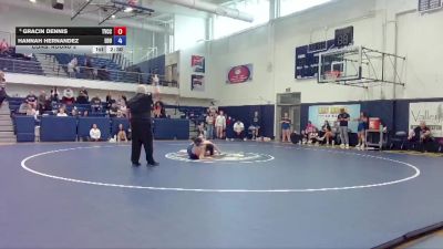 160 lbs Cons. Round 3 - Hannah Hernandez, Eastern Oregon University vs Gracin Dennis, Treasure Valley CC