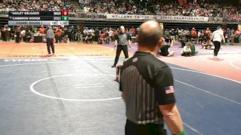6A 110 lbs Champ. Round 1 - Hailey Delgado, El Paso Eastwood vs Cameron Hodge, Cibolo Steele
