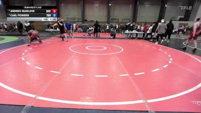 106 lbs Rr Rnd 1 - Andreo Manlove, South Effingham Mustang Wrestling Club vs Cael Powers, Teknique Wrestling