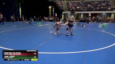 90 lbs Quarterfinal - Rhilynn Tolzman, Summit Wrestling Academy vs Finn Jones, High Altitude