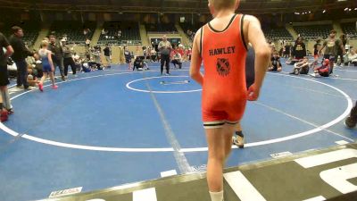 72 lbs Rr Rnd 3 - Colson Beckley, Team Tulsa NDT vs Sutton Hawley, Keystone Kids Wrestling Club